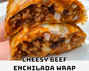 Cheesy Beef Enchilada Wrap