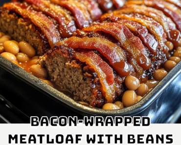 Bacon-Wrapped Meatloaf with Beans