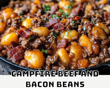 Campfire Beef and Bacon Beans