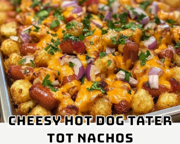 Cheesy Hot Dog Tater Tot Nachos