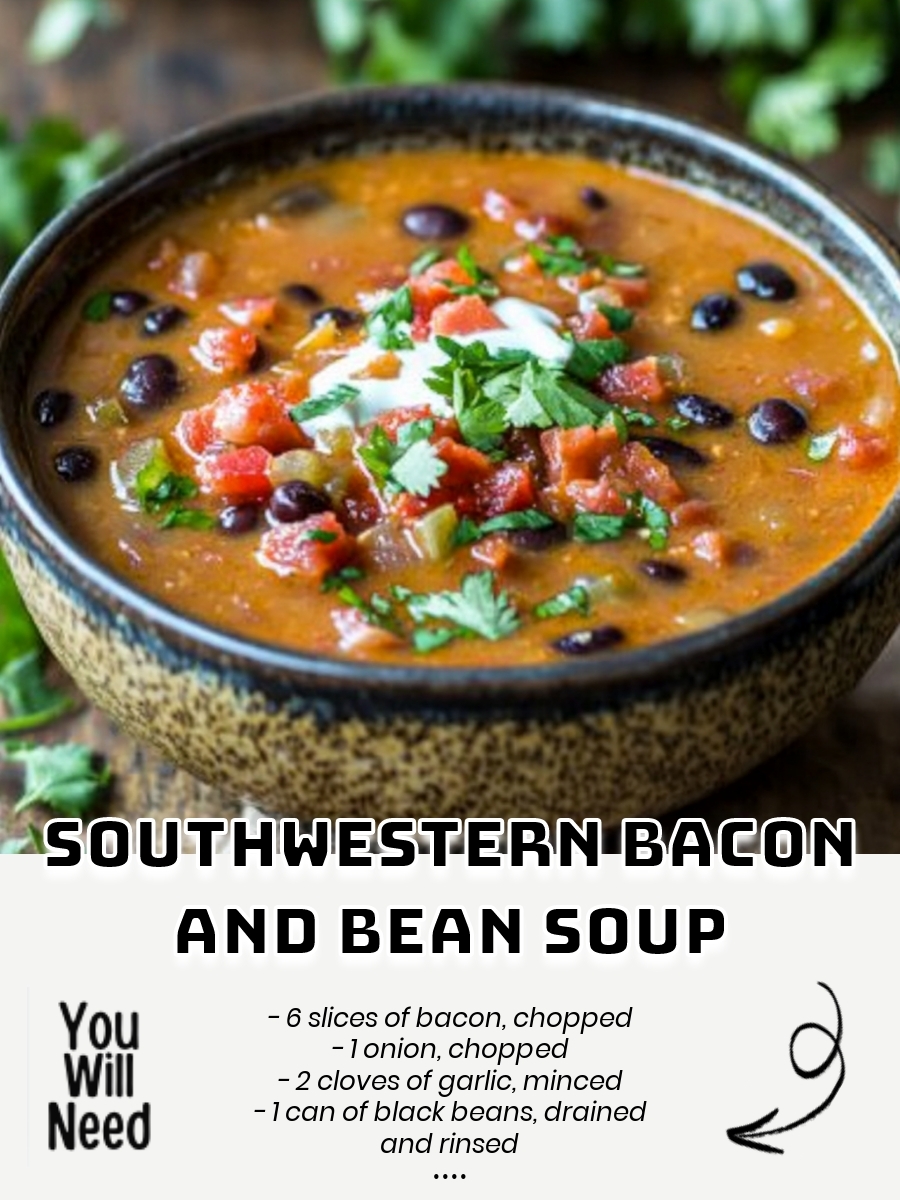 Southwestern Bacon and Bean Soup