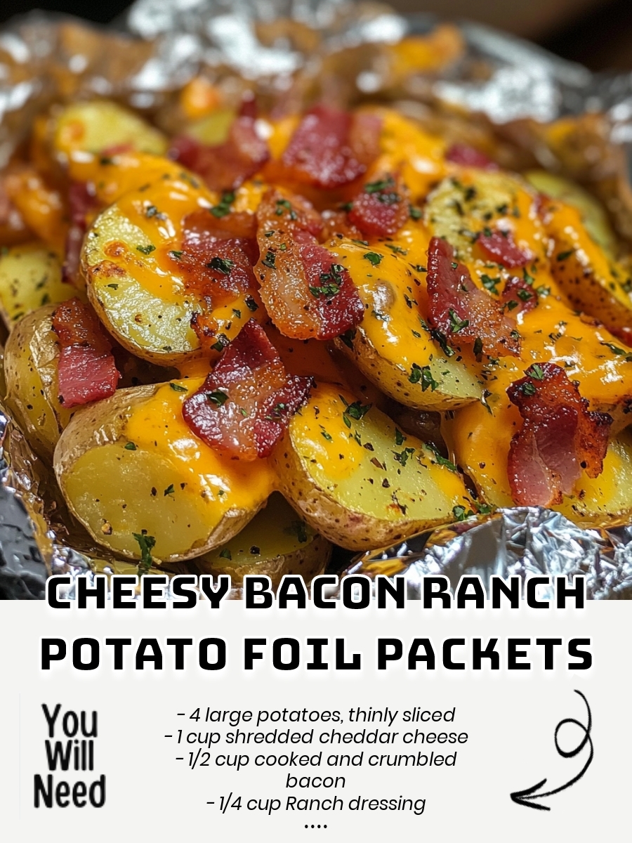 Cheesy Bacon Ranch Potato Foil Packets