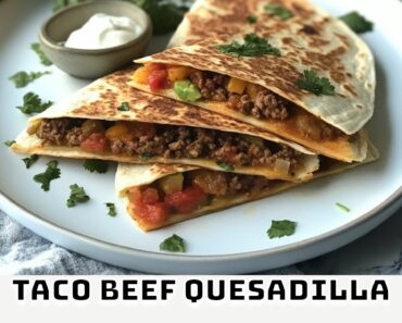 Taco Beef Quesadilla