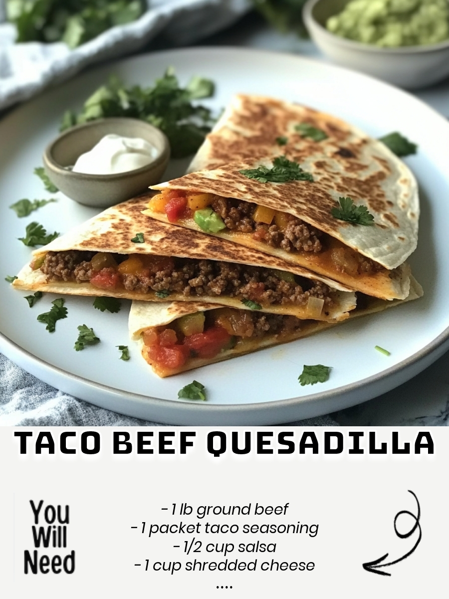 Taco Beef Quesadilla