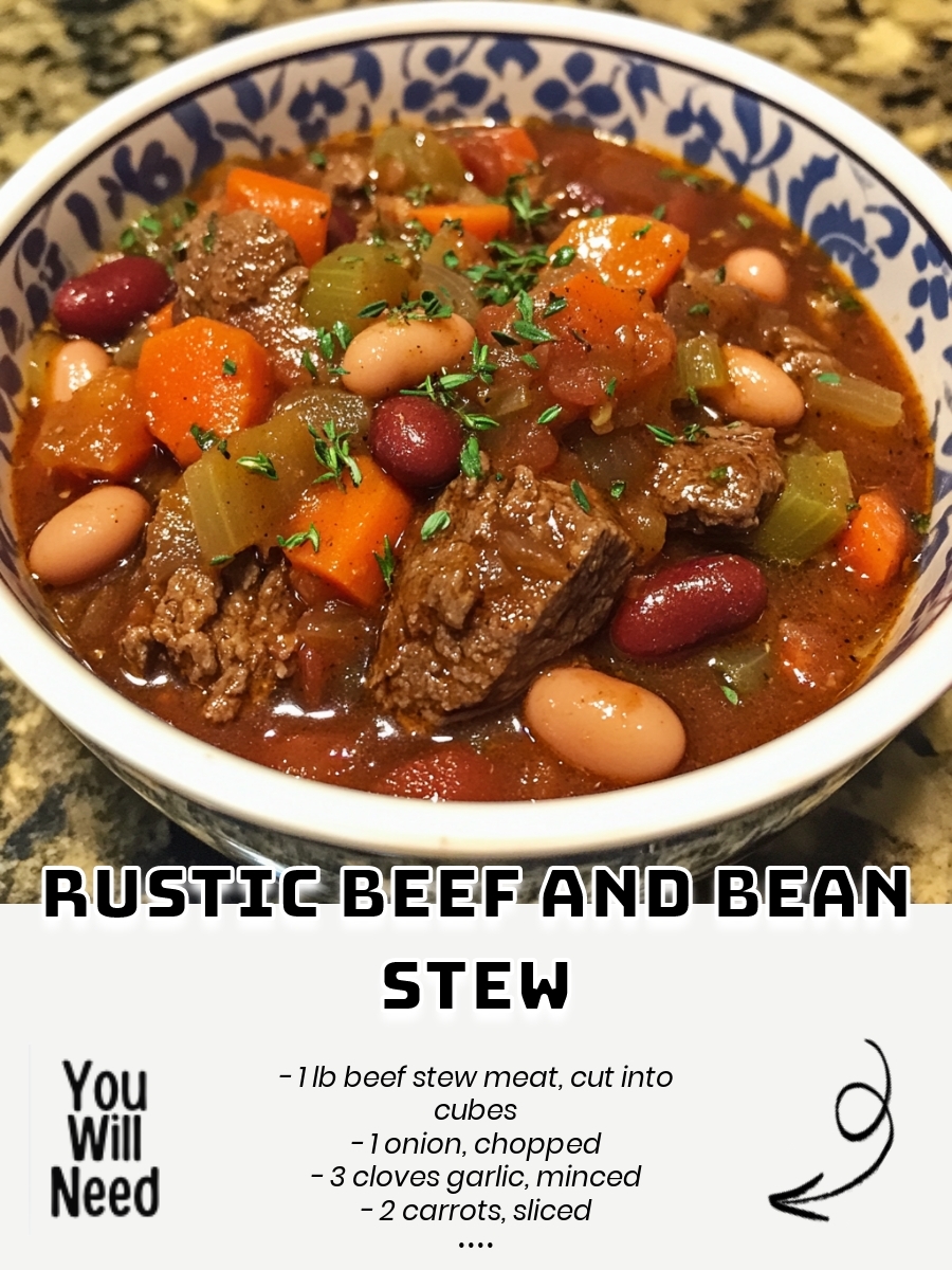 Rustic Beef and Bean Stew