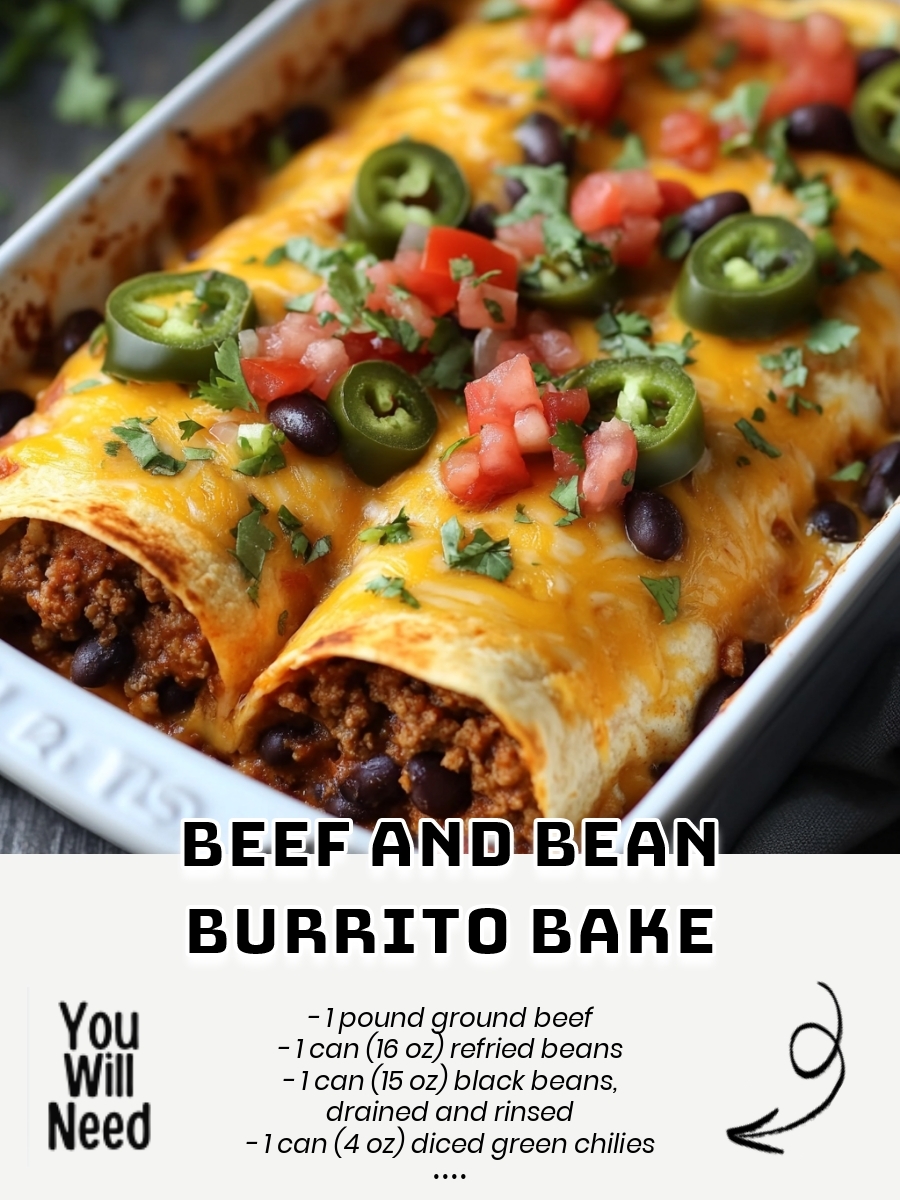 Beef and Bean Burrito Bake