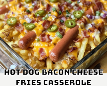 Hot Dog Bacon Cheese Fries Casserole