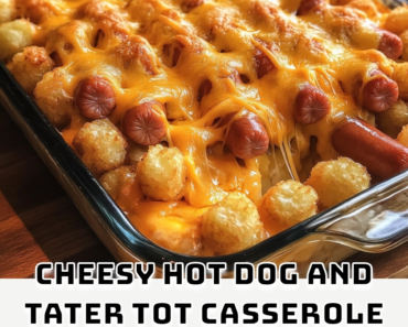 Cheesy Hot Dog and Tater Tot Casserole