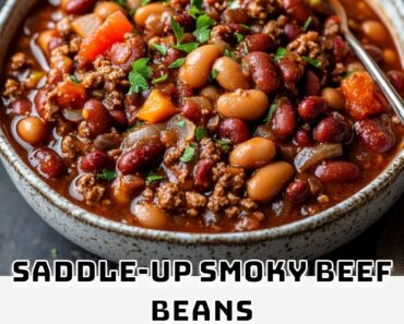 Saddle-Up Smoky Beef Beans