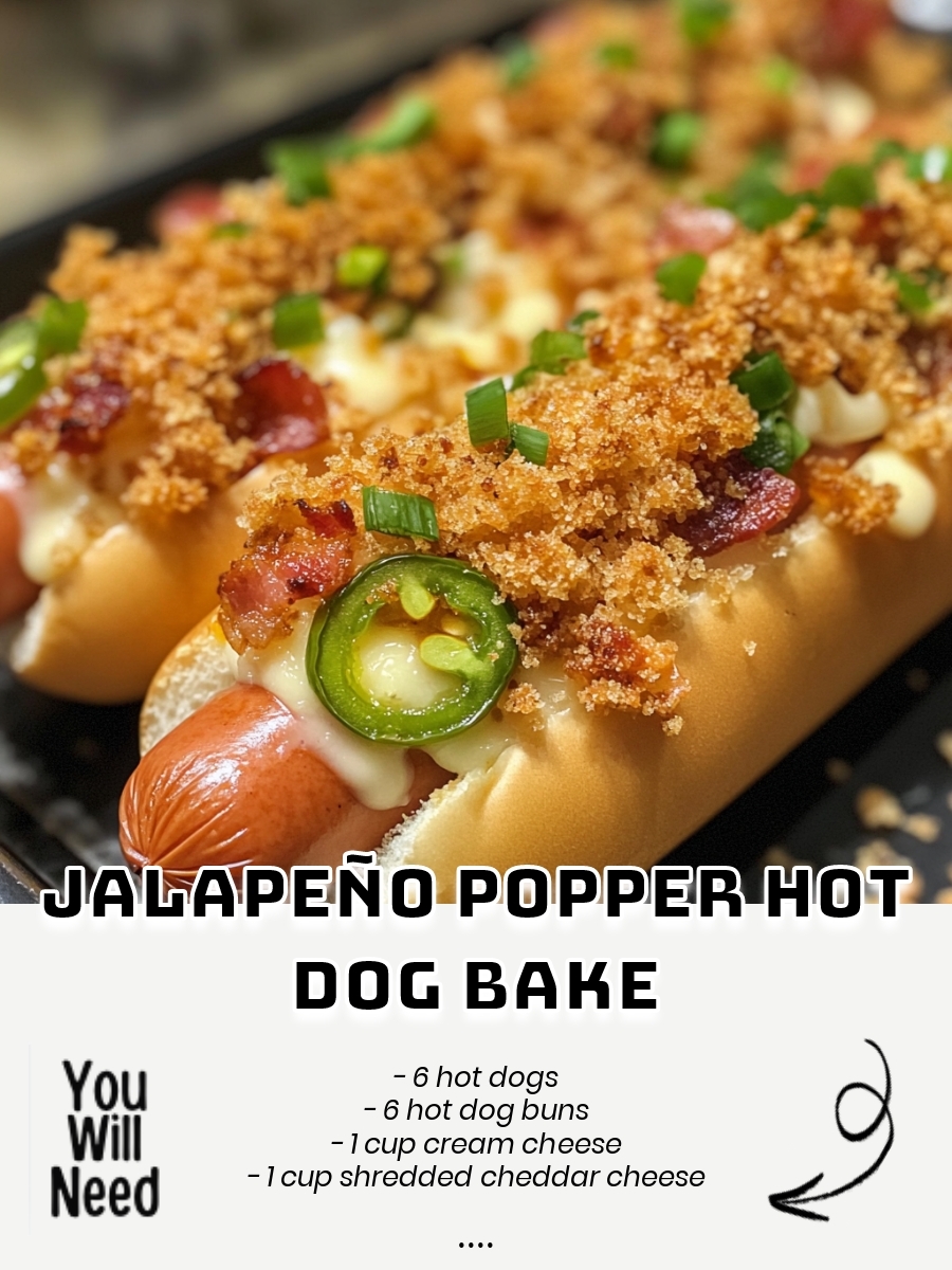 Jalapeño Popper Hot Dog Bake