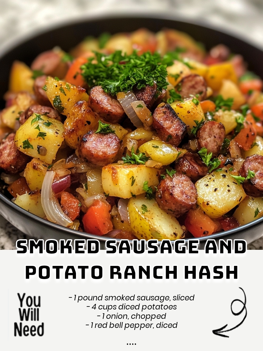 Smoked Sausage and Potato Ranch Hash