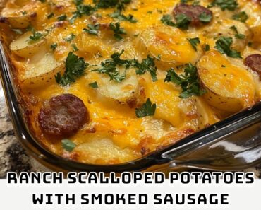 Ranch Scalloped Potatoes with Smoked Sausage