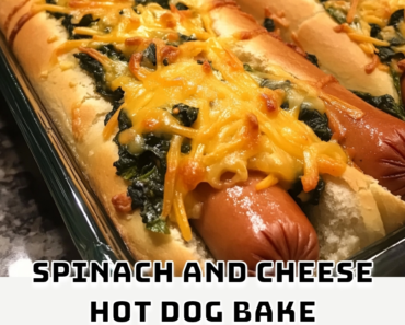 Spinach and Cheese Hot Dog Bake