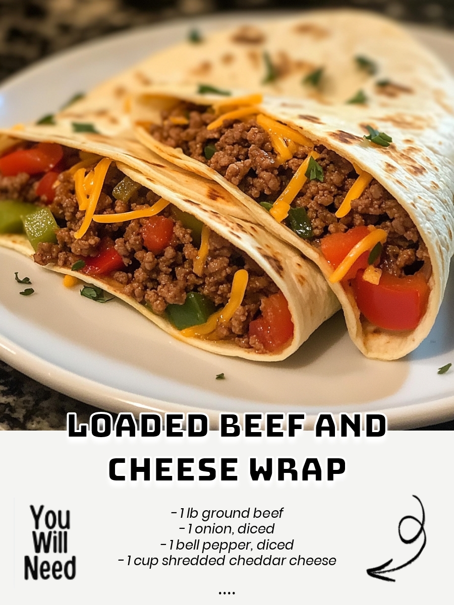 Loaded Beef and Cheese Wrap