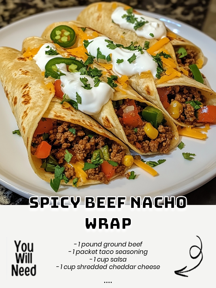 Spicy Beef Nacho Wrap