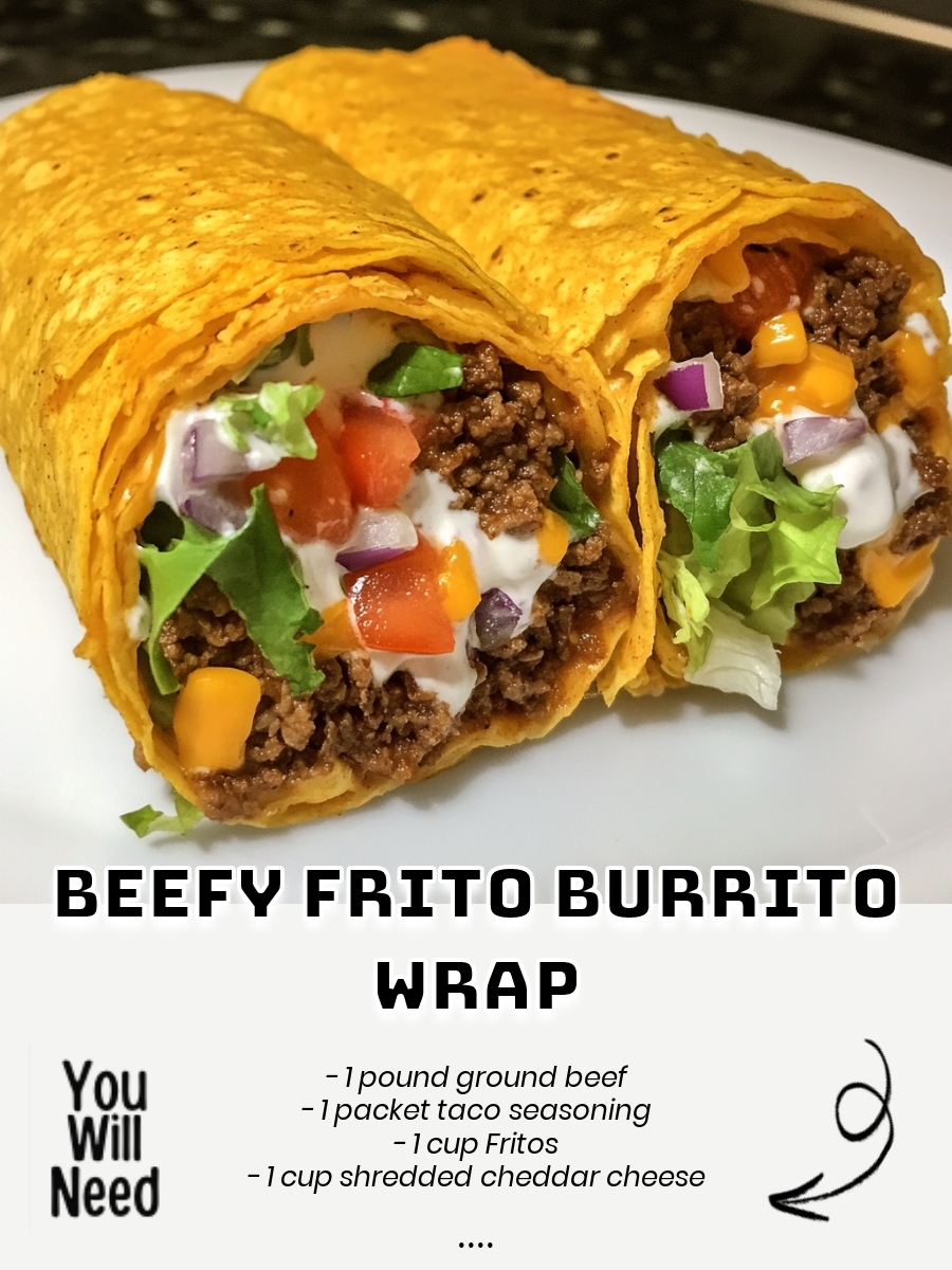 Beefy Frito Burrito Wrap