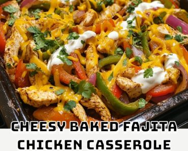 Cheesy Baked Fajita Chicken Casserole