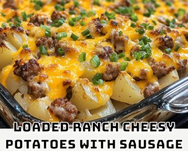 Loaded Ranch Cheesy Potatoes with Sausage