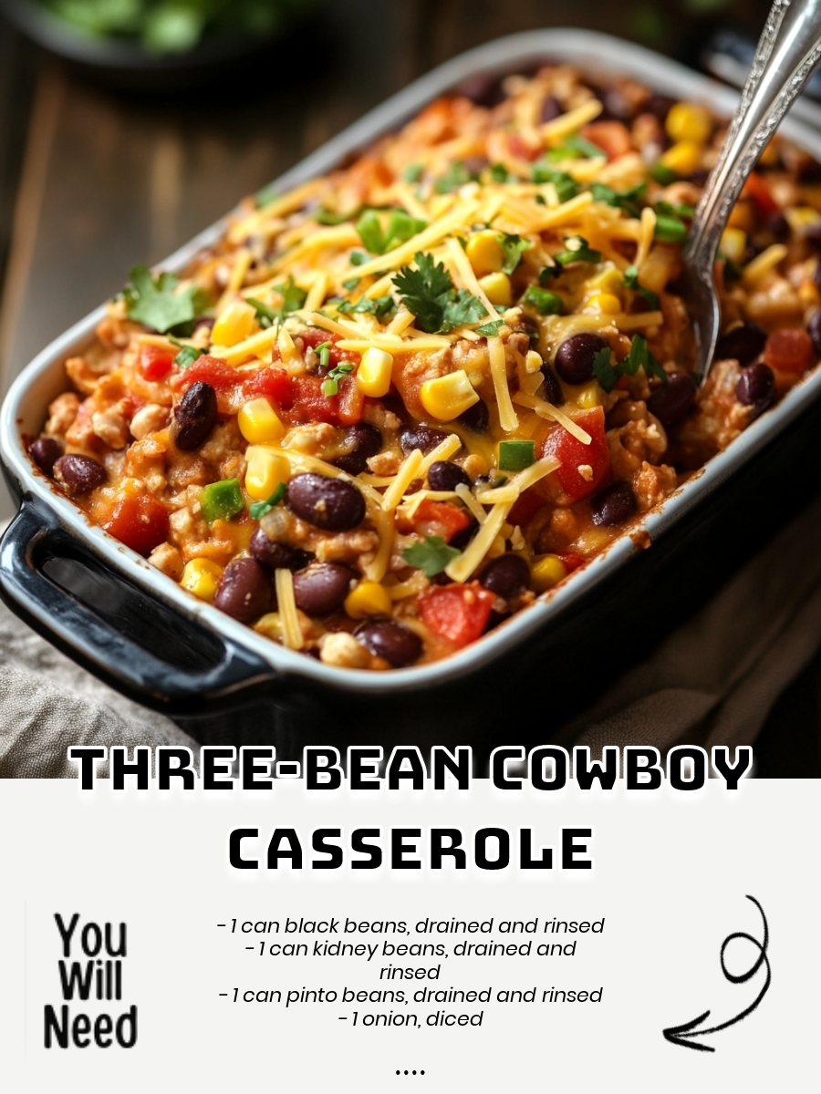 Three-Bean Cowboy Casserole