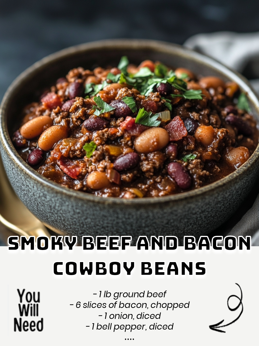 Smoky Beef and Bacon Cowboy Beans