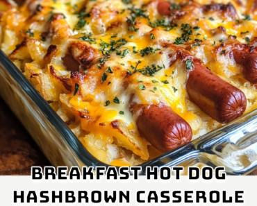 Breakfast Hot Dog Hashbrown Casserole