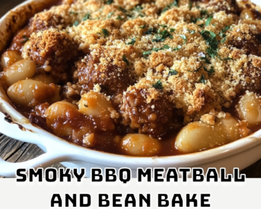 Smoky BBQ Meatball and Bean Bake