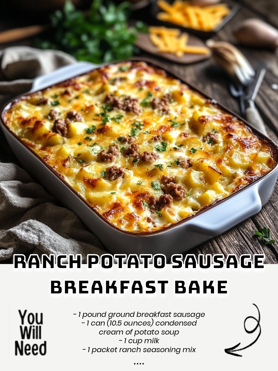 Ranch Potato Sausage Breakfast Bake