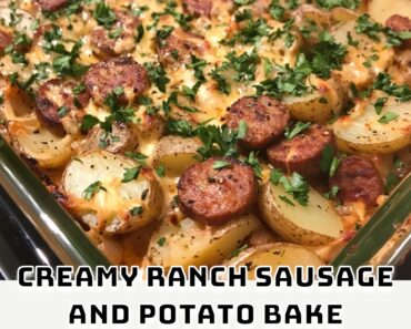 Creamy Ranch Sausage and Potato Bake