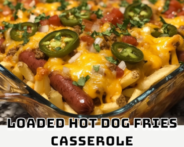 Loaded Hot Dog Fries Casserole