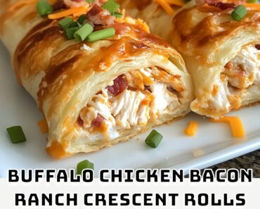 Buffalo Chicken Bacon Ranch Crescent Rolls