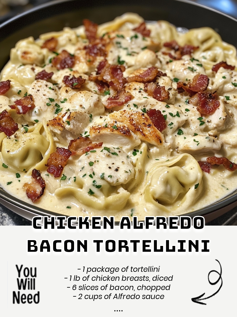 Chicken Alfredo Bacon Tortellini