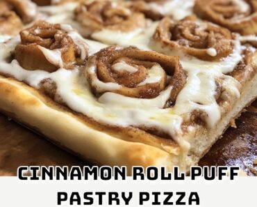 Cinnamon Roll Puff Pastry Pizza