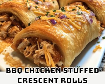 BBQ Chicken Stuffed Crescent Rolls