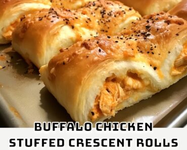 Buffalo Chicken Stuffed Crescent Rolls