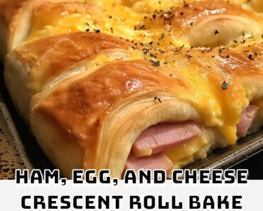 Ham, Egg, and Cheese Crescent Roll Bake