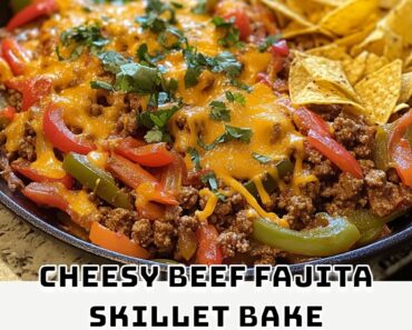 Cheesy Beef Fajita Skillet Bake