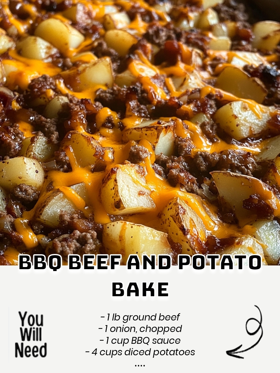 BBQ Beef and Potato Bake