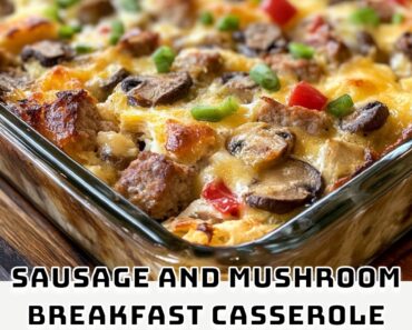 Sausage and Mushroom Breakfast Casserole