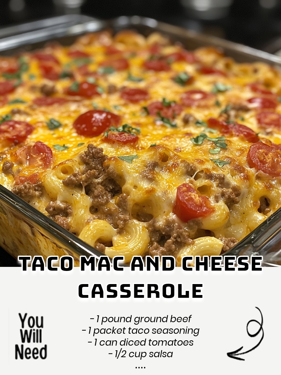 Taco Mac and Cheese Casserole