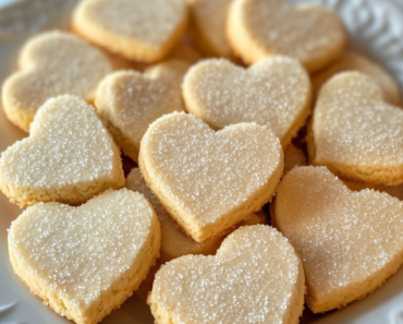 Heart-Shaped Sugar Cookies Valentine’s Day