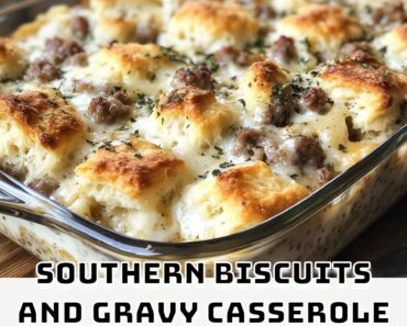 Southern Biscuits and Gravy Casserole