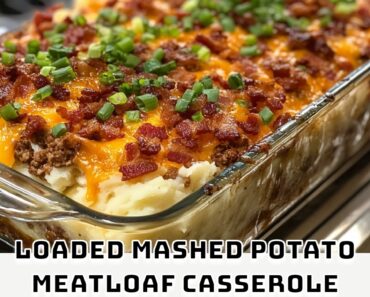 Loaded Mashed Potato Meatloaf Casserole