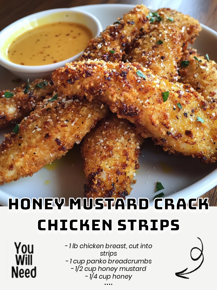 Honey Mustard Crack Chicken Strips