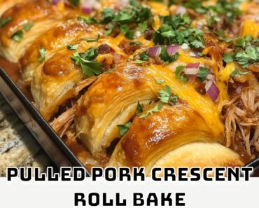 Pulled Pork Crescent Roll Bake