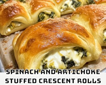 Spinach and Artichoke Stuffed Crescent Rolls