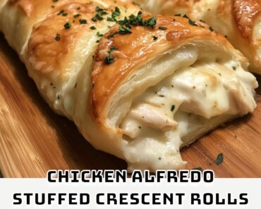 Chicken Alfredo Stuffed Crescent Rolls