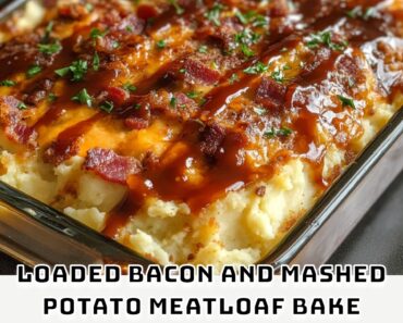 Loaded Bacon and Mashed Potato Meatloaf Bake