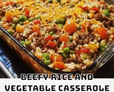 Beefy Rice and Vegetable Casserole