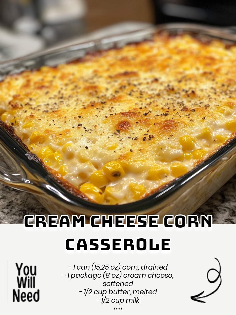 Cream Cheese Corn Casserole