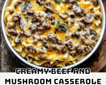 Creamy Beef and Mushroom Casserole